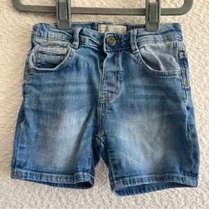 Zara Baby Boy Blue Denim Jean‎ Shorts Infant Size 18-24 Months
